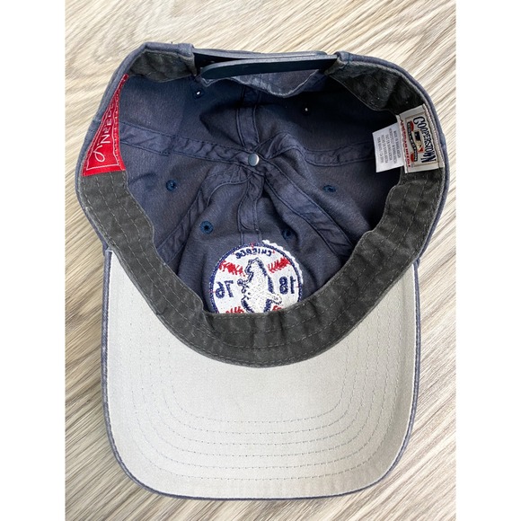 American Needle Chicago Cubs Dad Hat Navy Blue Baseball Retro Vintage Adjustable - Picture 5 of 7